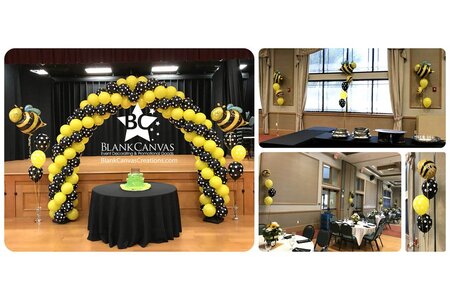 Adorable Bumble Bee Baby Shower Balloons