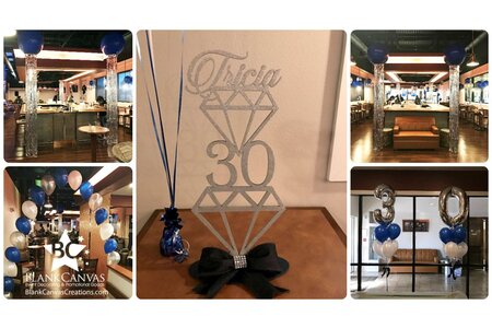 Denim & Diamonds Birthday Decor