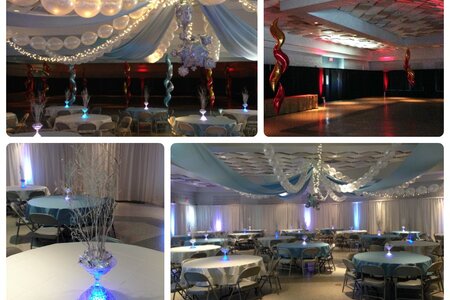 Heritage High Prom 2014 Fire and Ice Theme Decorations 