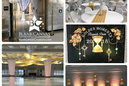 Golden Moments Prom Decor