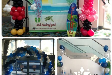 Mickey and Minne Welcome new flights to the airport.