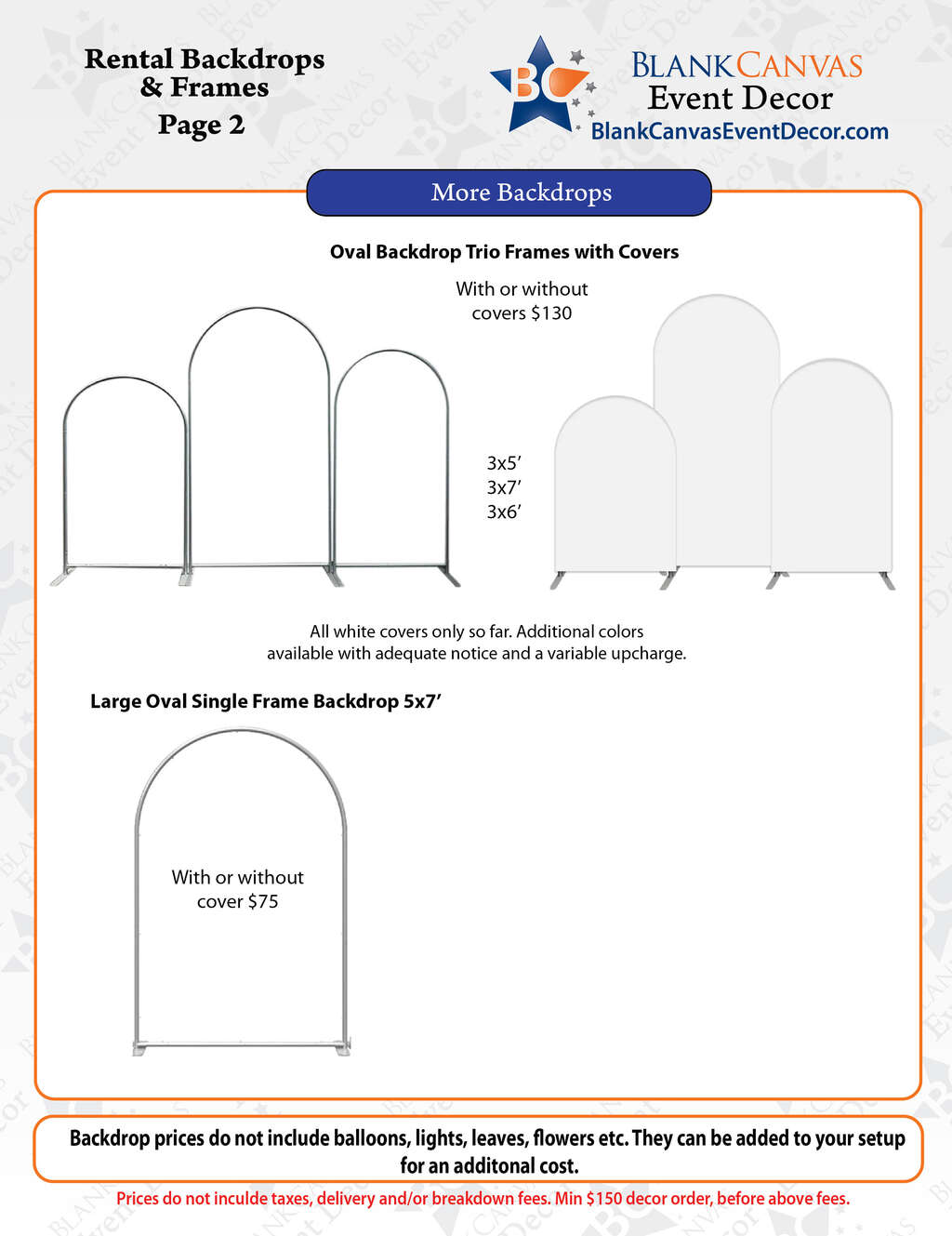Backdrop Rentals page 2