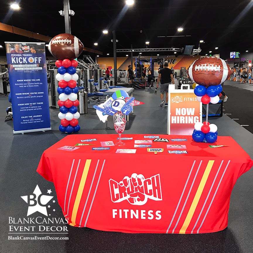 Football Balloon Column and Balloon Centerpeice